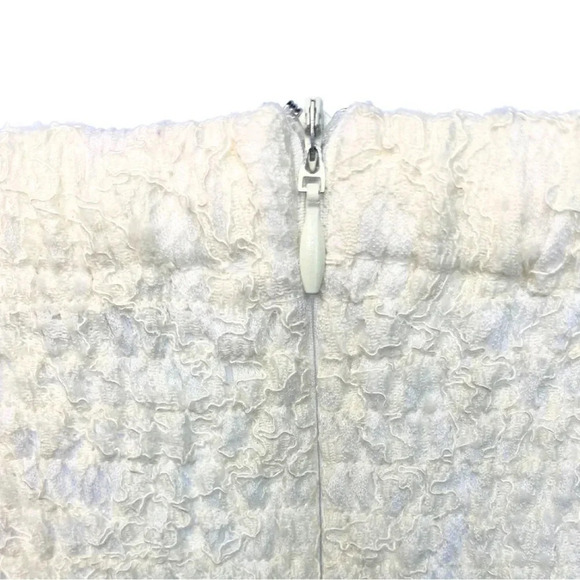 Papaya Cream Lace Strapless Dress - Size S - Elegant Fit and Flare Mini Dress - Picture 4 of 7